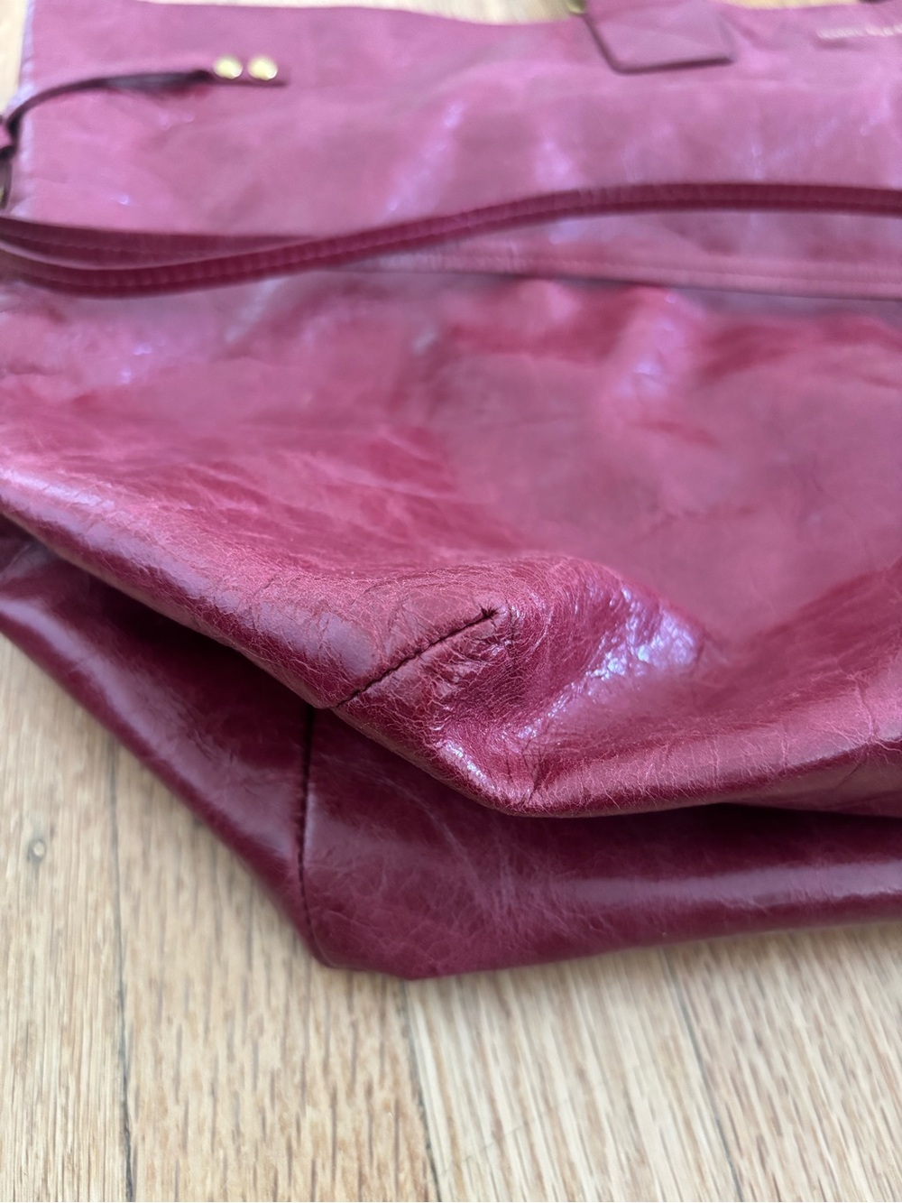 Isabel Marant Burgundy Wardy shopper tote - Picture 10 of 12